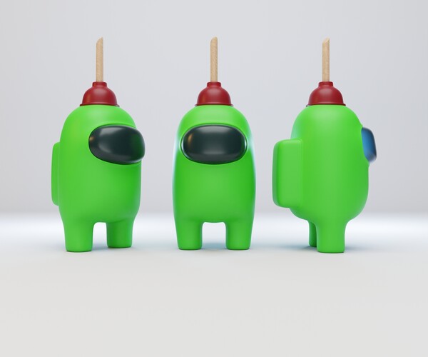 ArtStation Among Us Plunger Character Resources