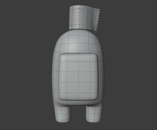 ArtStation Among Us Toilet Paper Hat Character Resources