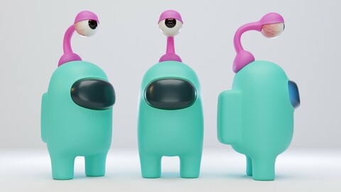 Among Us Eyeball Lamp Character