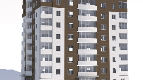 Nine-storey apartment building