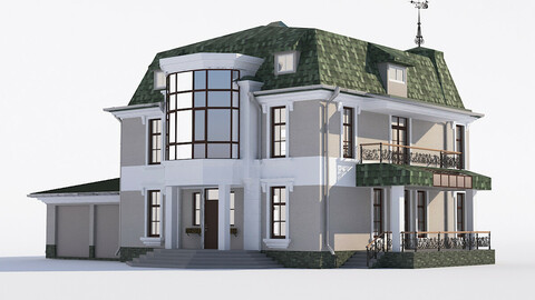 Classic house with Bay Windows and garage