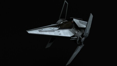 Star Wars V-wing starfighter 3D model