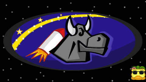 Space Bull Badge