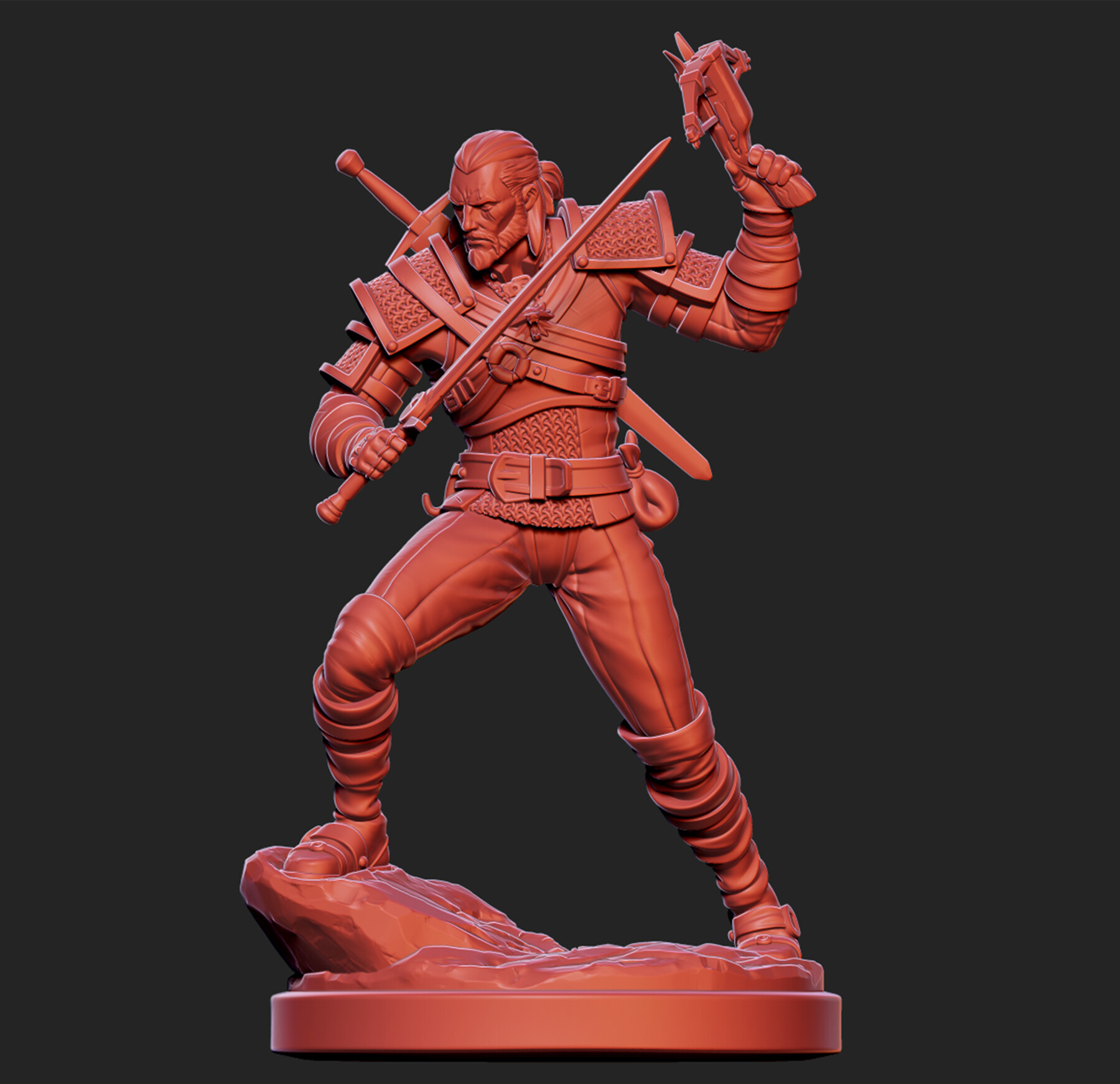 ArtStation - Geralt Miniature | Resources