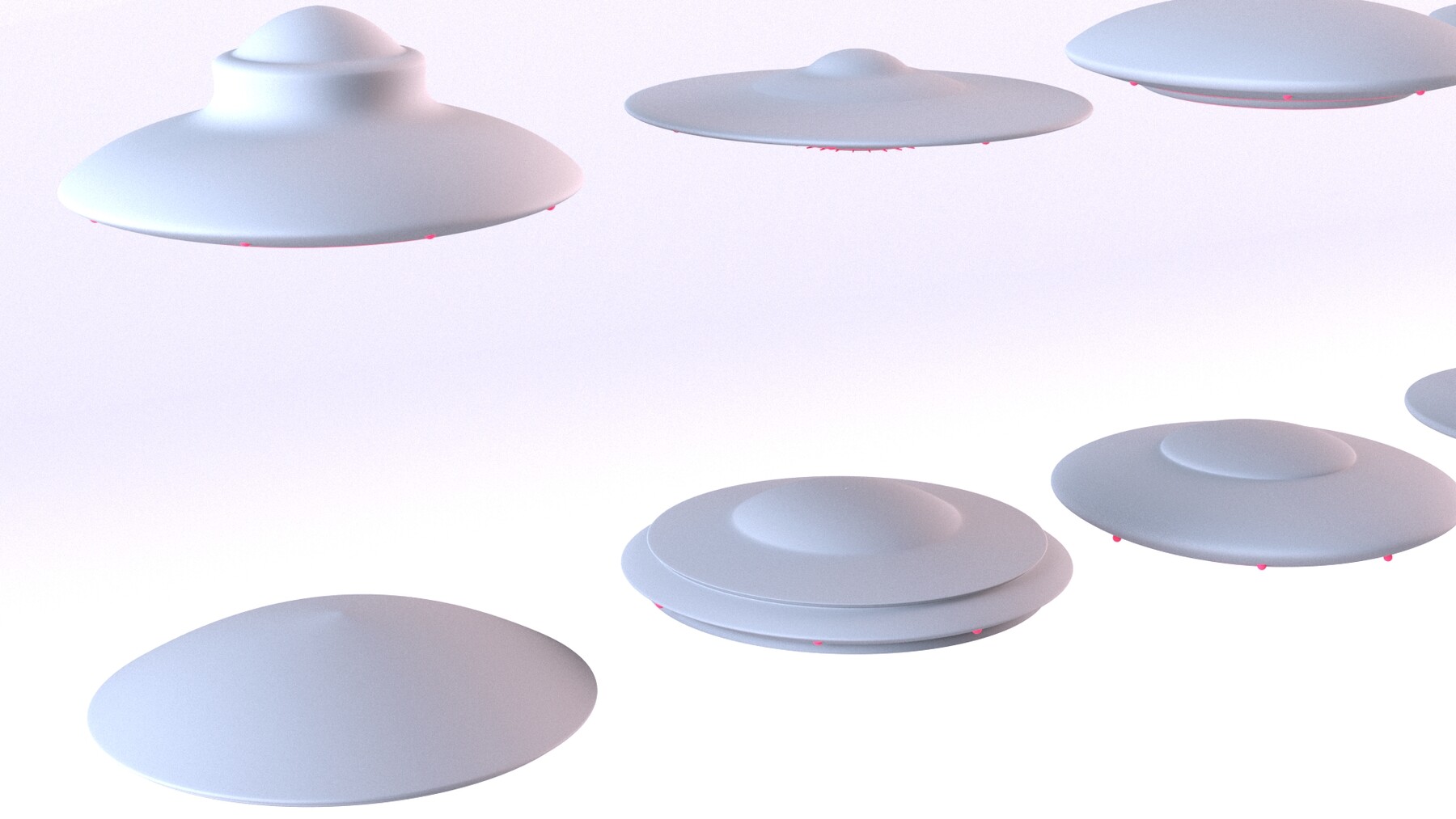 ArtStation - 8 UFO OVNI Collection | Game Assets