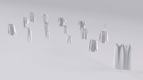 16 clothes hanging collection
