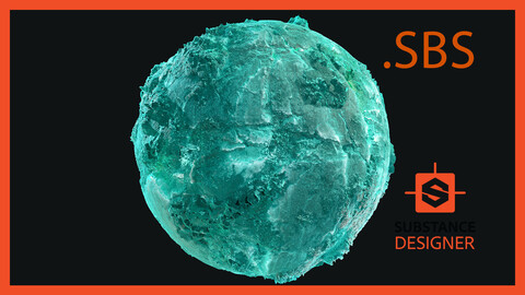 Stylized Emissive Crystal Magical Rock Ground Crag Terrain Landscape Cliff Material PBR Texture