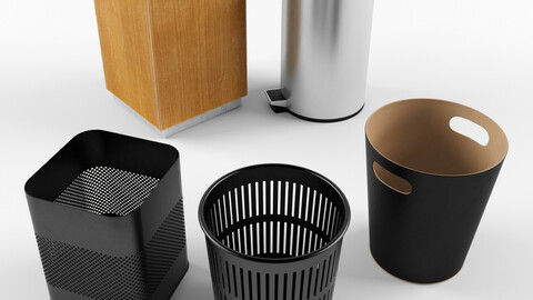 Set trash cans in the office