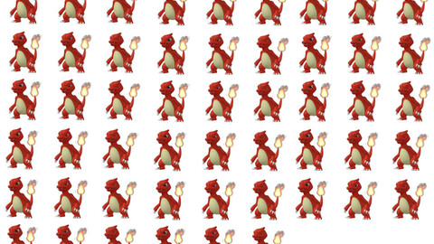 Charmeleon hq remastered mv battle sprite
