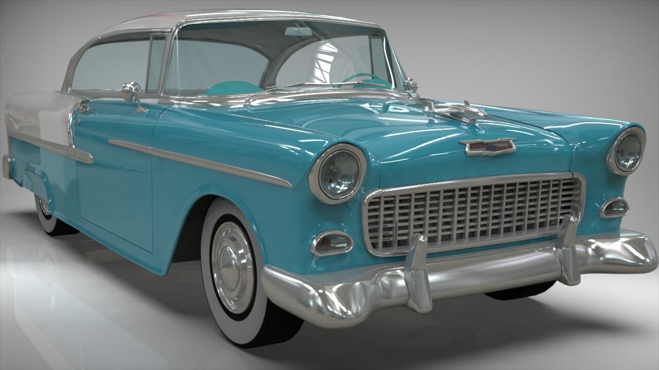 ArtStation - Chevy Belair Coupe 1955 Blender | Game Assets