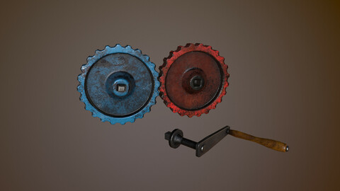 Gear Train With Handle