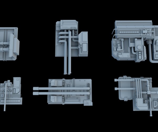 ArtStation - Sci Fi Kitbash | Resources