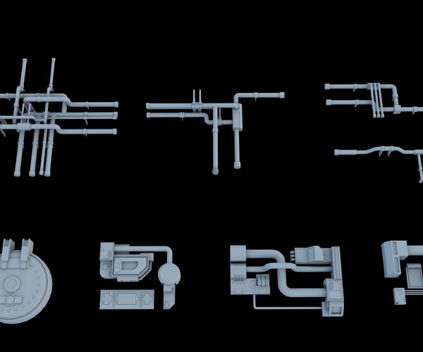 ArtStation - Sci Fi Kitbash | Resources