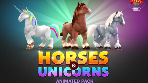 Horses animated character