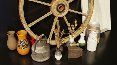 Artist Studio still life Set 190 05