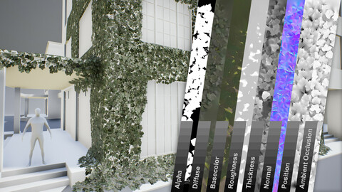 Ivy lowpoly modular assets