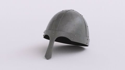 Viking age steel helmet 3d model