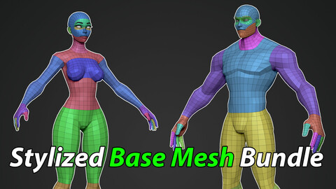 Stylized Base Mesh Bundle