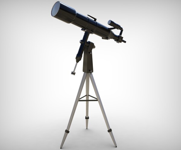 ArtStation - Realistic Telescope Lowpoly Blender model Low-poly | Game ...