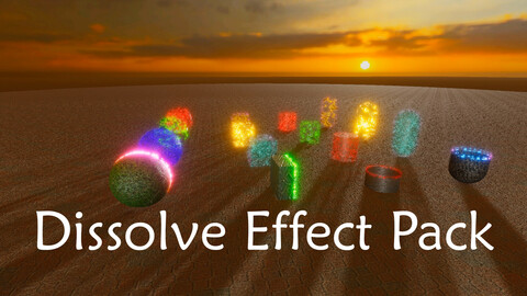 Dissolve Effect Pack For Unity 2020.1.6f1 HDRP or Higher