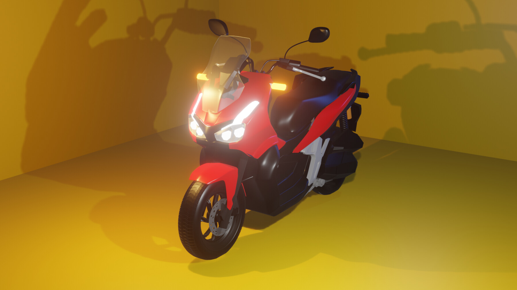 ArtStation - Honda ADV 3D Model | Game Assets