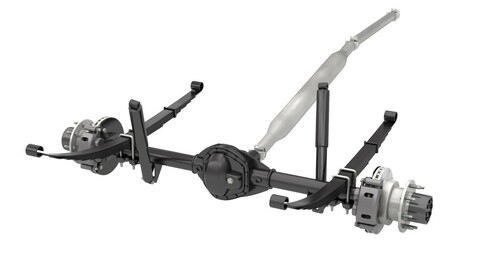 DUALLY AXLE AND DRIVESHAFT