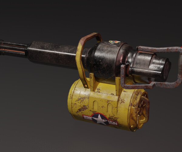 ArtStation - Minigun | Game Assets