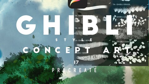 GhibliStyle Procreate Brush Set