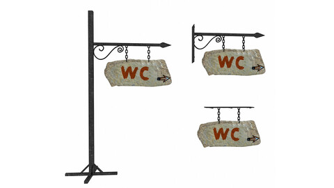 old stone wc sign 02