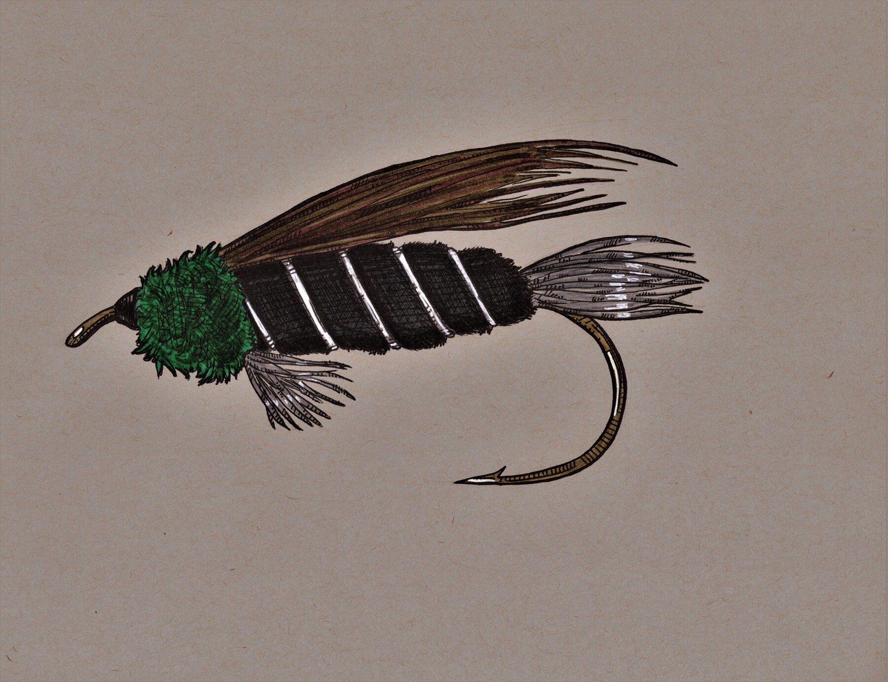 Doc Spratley Red, Trout Fly Nymph