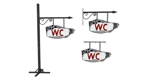 old wooden wc sign 02