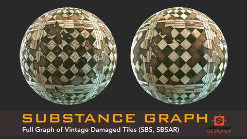Vintage Damaged Tiles