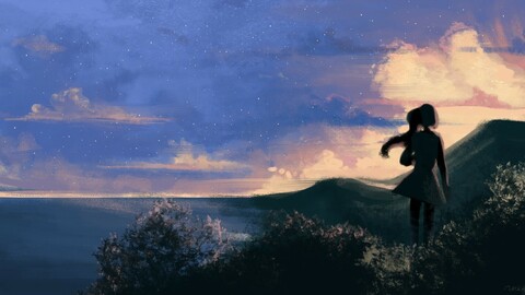 Illustration background and humans