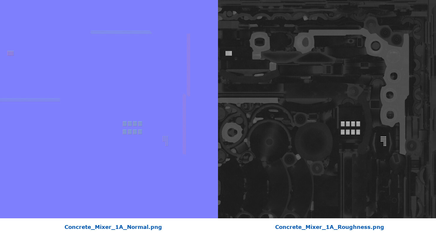ArtStation Concrete Mixer 1A Game Assets
