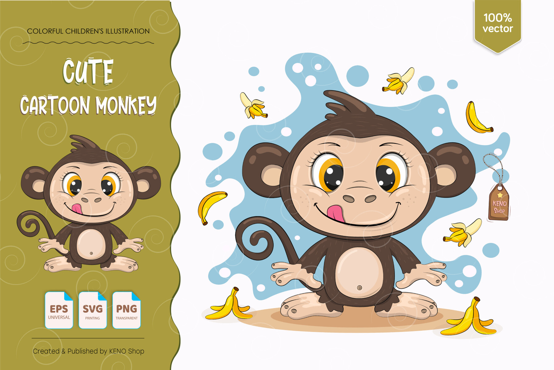 ArtStation - Cute Cartoon Monkey | Artworks