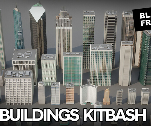 ArtStation - City Urban Kitbash V1 | Resources