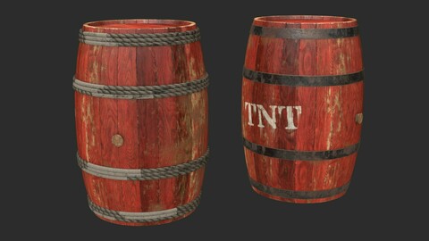 Wooden Barrels Assets 1