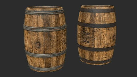 Wooden Barrels Assets 3