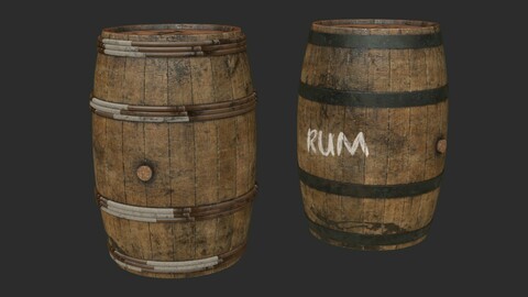 Wooden Barrels Assets 5