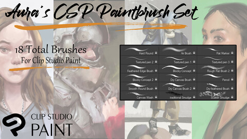 Aura's CSP Paintbrush Set