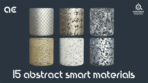 Abstract Smart Materials Pack | 15 Smart Materials