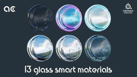 Glass Smart Materials Pack | 13 Smart Materials