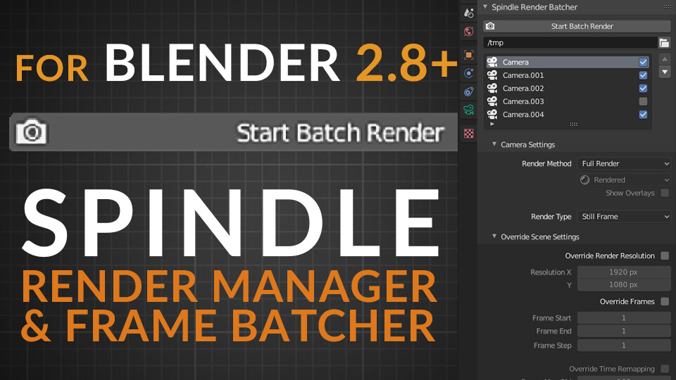 Darken Voting I agree to ArtStation - Spindle: Render Batcher for Blender | Resources