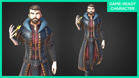 Stylized Male Character - Game-Ready - Witcher