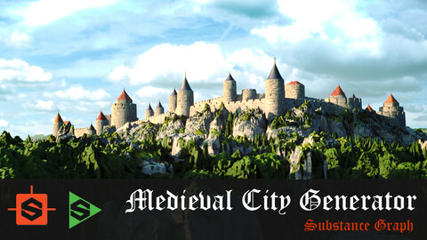 Medieval City Generator - Substance Designer