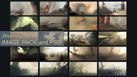 "Journey" image pack with renders and PSD