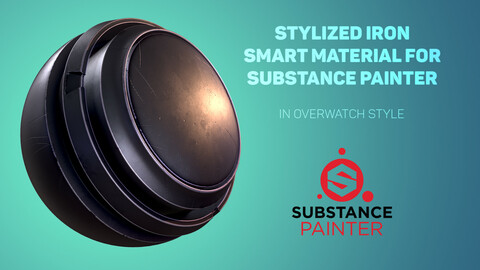 Stylized Iron (in overwatch style) for susbtance painter