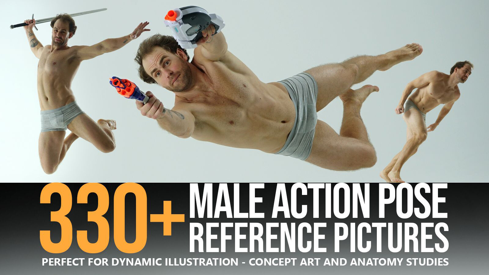 330+ MALE ACTION POSE REFERENCE PICTURES BY GRAFIT STUDIO[ARTSTATION]
