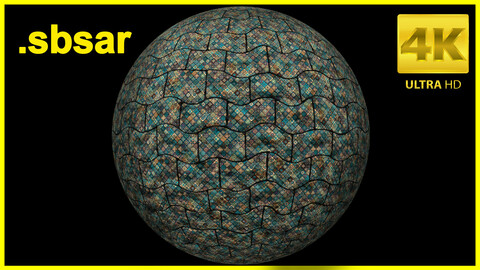 Tile Material Design V2 / Substance Painter / Sbsar