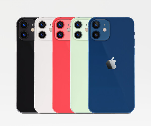 ArtStation - Apple iPhone 12 All Official Colors - Black, White ...